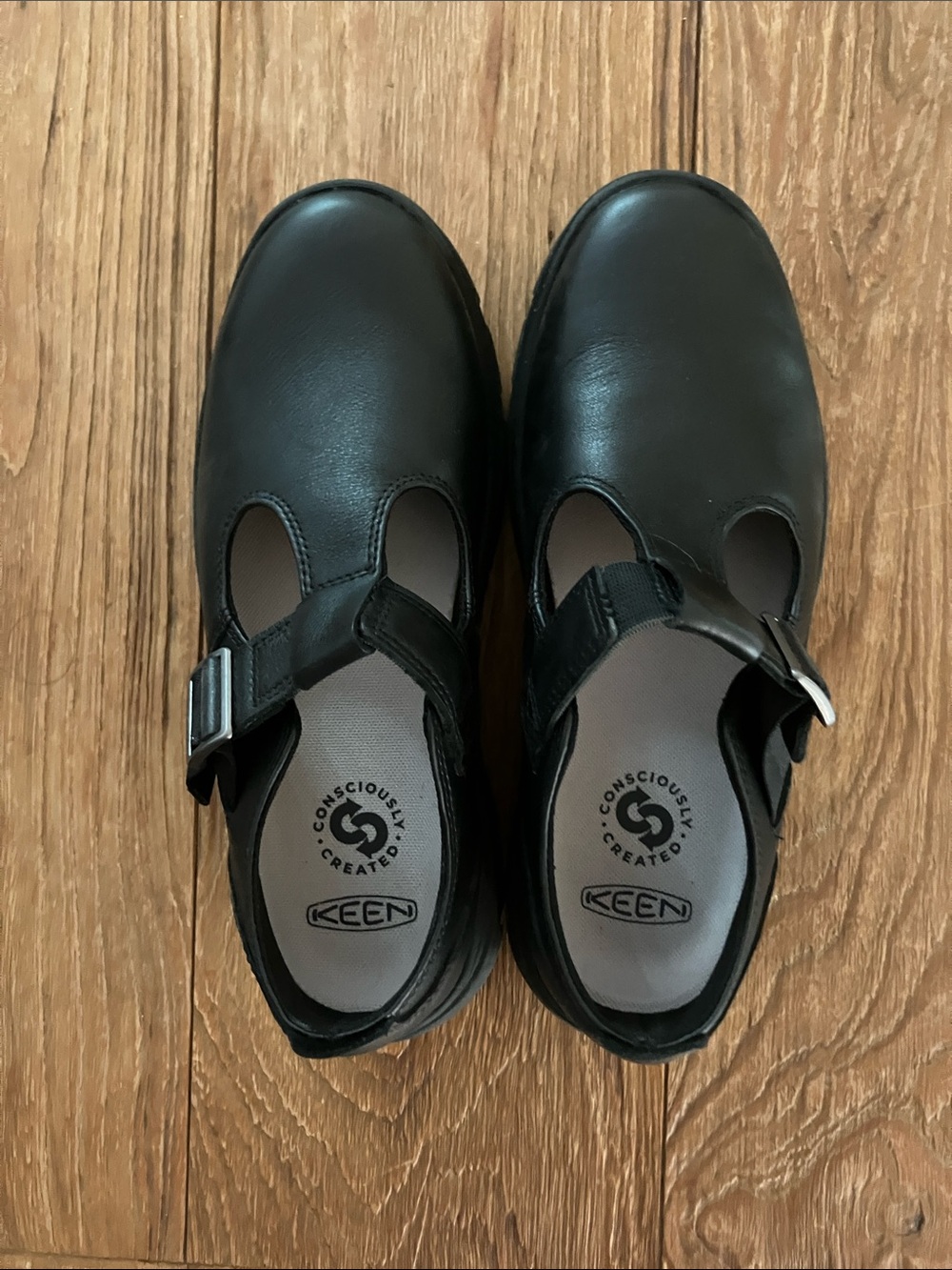 Keen Women’s Black Mary Jane Strap Moccasins